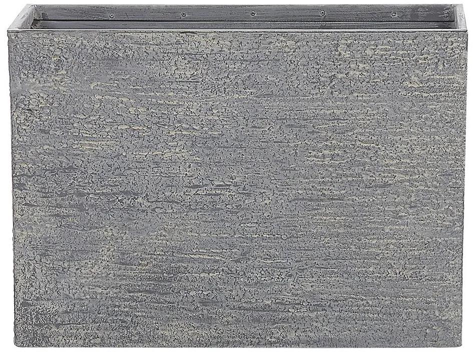 Bloempot grijs 29 x 70 x 50 cm EDESSA Beliani