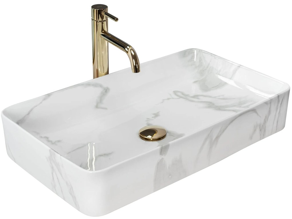 Opzetwastafel Denis Marmo Shiny