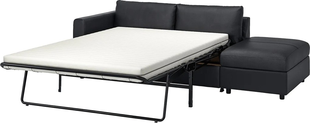 IKEA VIMLE 3-zits slaapbank Met open eind/grann/bomstad zwart - lKEA