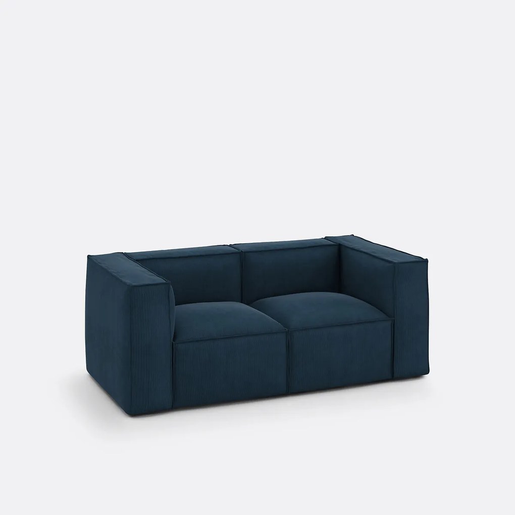 Modulaire bank, 2-zit, ribfluweel, Seven