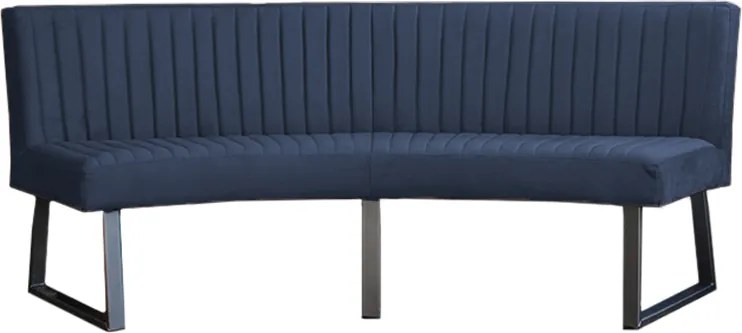 Eetkamerbank - Hengelo - stof Element blauw 13 - geschikt voor ovale tafel 200 cm