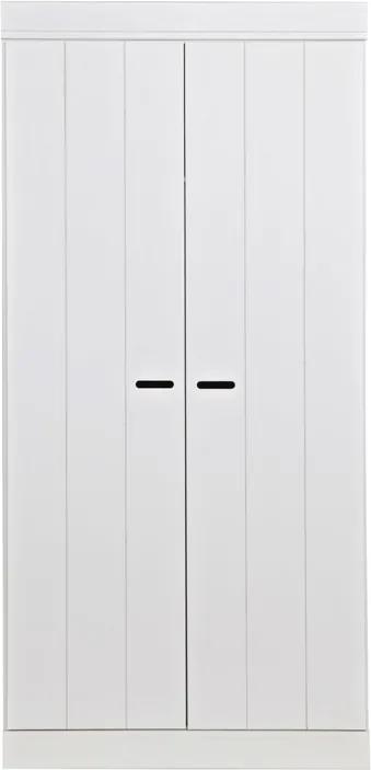 Woood Connect Witte Kledingkast 2-deurs Standaard - 94x53x195cm.