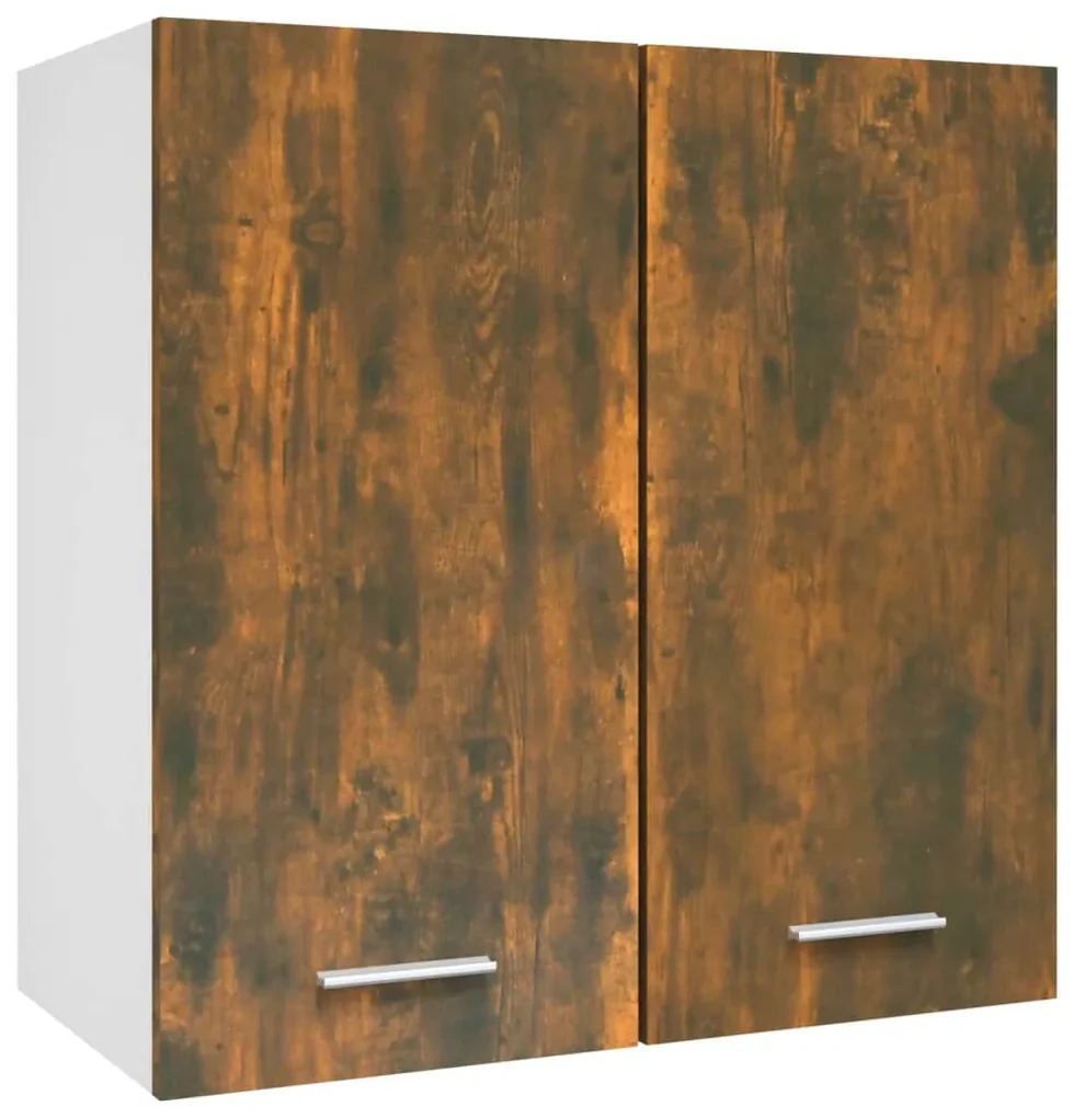 vidaXL Wandkast hangend 60x31x60 cm bewerkt hout gerookt eikenkleurig