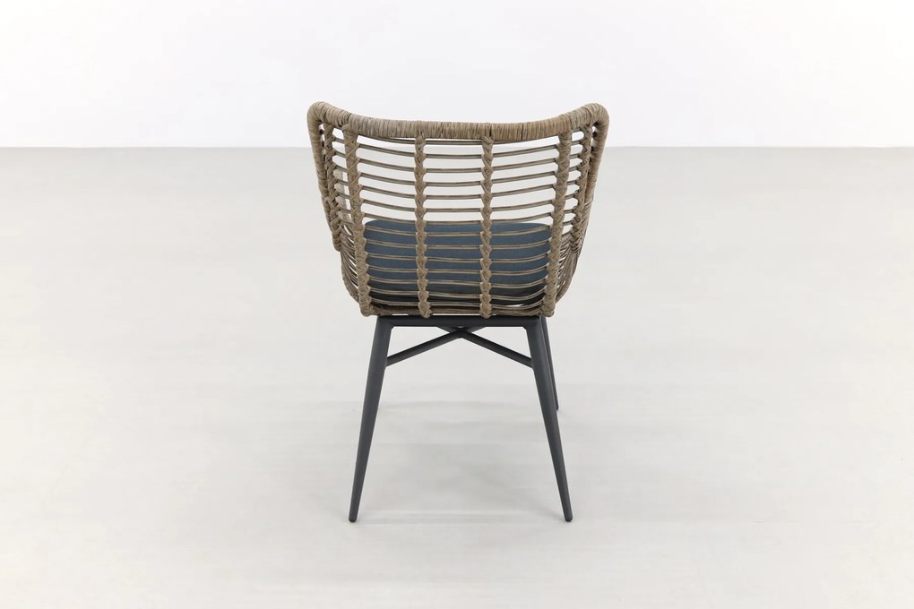 Jasmine Naturel/Rome 6-persoons dining tuinset 240x100 cm. - Grey teak