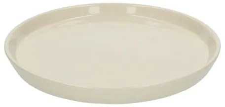 Dinerbord, steengoed, beige, spikkel,Ø 25 cm