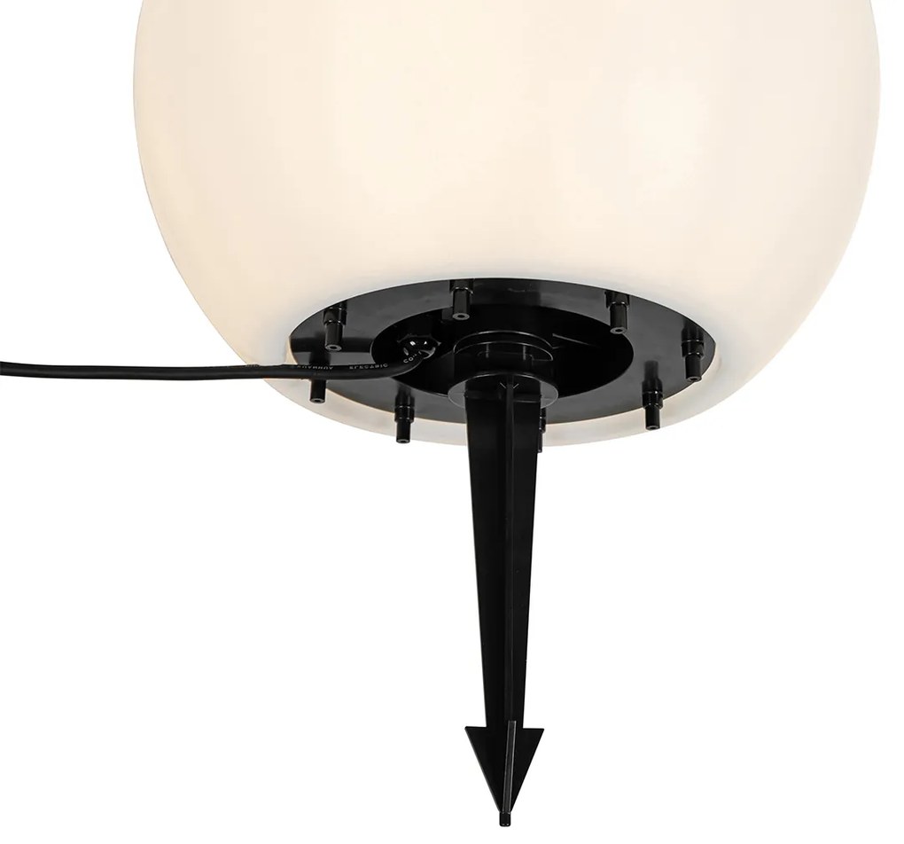 Moderne buitenlamp wit 35 cm IP44 - Nura Modern E27 IP44 Buitenverlichting bol / globe / rond