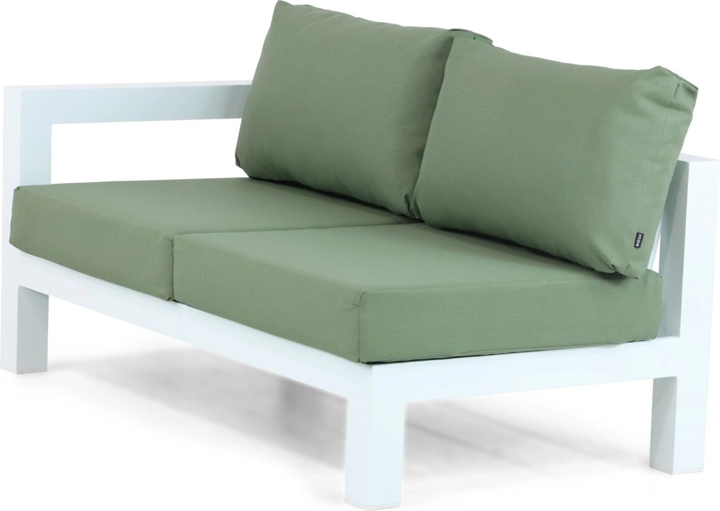 Hoek loungeset 6 personen Aluminium Wit Lifestyle Garden Furniture Luca