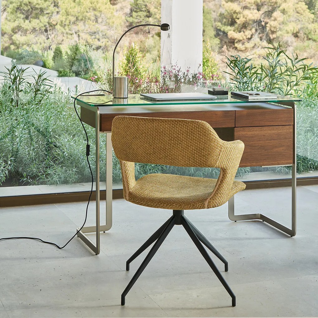 Draaiende tafelfauteuil Asyar