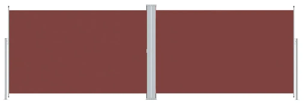 vidaXL Tuinscherm uittrekbaar 220x600 cm bruin
