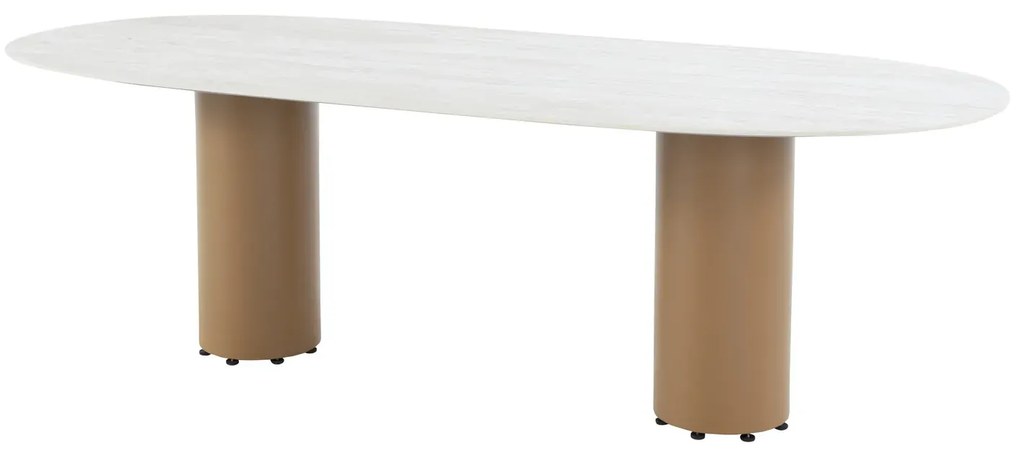 4 Seasons Outdoor Safina tuinset amber met Colorado tafel met keramisch blad 240 x 105 cm SALE Tuinset beige weerbestendig