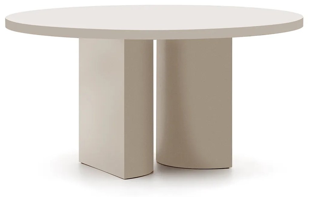 Kave Home Nealy Ronde Eettafel Beige Ecru - 150 X 150cm.