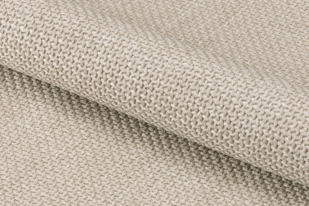 VERA Beige (stof Basel 24) - MODERNE KUIPVORMIGE GESTOFFEERDE STOEL VOOR WOONKAMER / LOFT