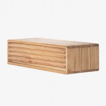 Houten Wandplank (↔︎80 Cm) Deleyna Bruin – Natuurlijk Hout - Sklum