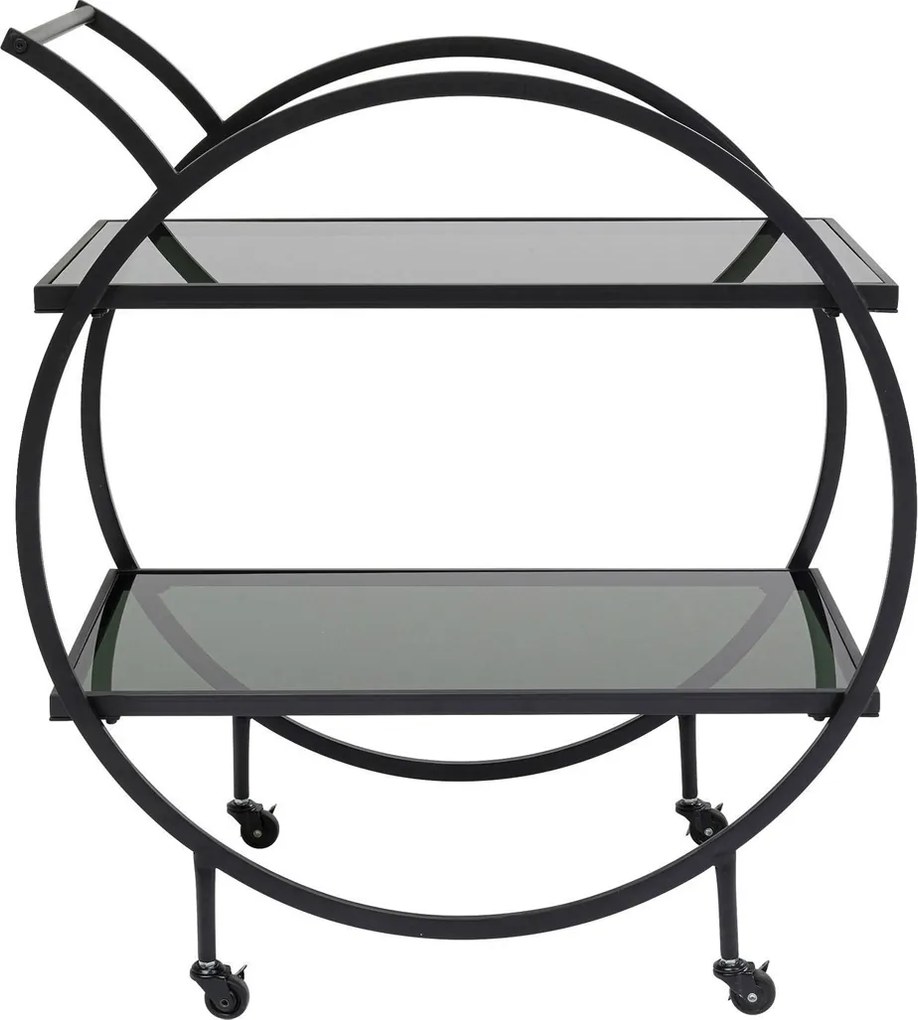 Ronde Design Trolley Zwart - 74 X 40cm.