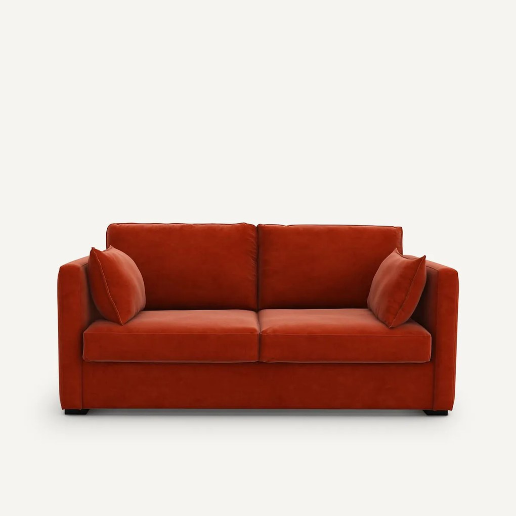 Sofa 3-er, cabrio, fluweel, NÉO KINKAJOU