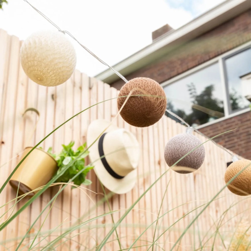 Cotton Ball Lights Outdoor lichtslinger - Starter Kit - Caramelo