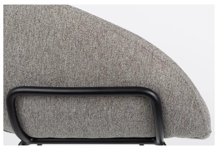 Zuiver Feston Hoge Design Barkruk Grijze Stof