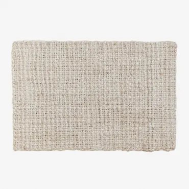 Rechthoekige Deurmat 45x60 Cm Van Jute Bartagli Beige – Crème - Sklum