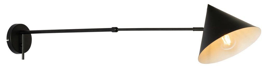 Design wandlamp zwart verstelbaar - Triangolo