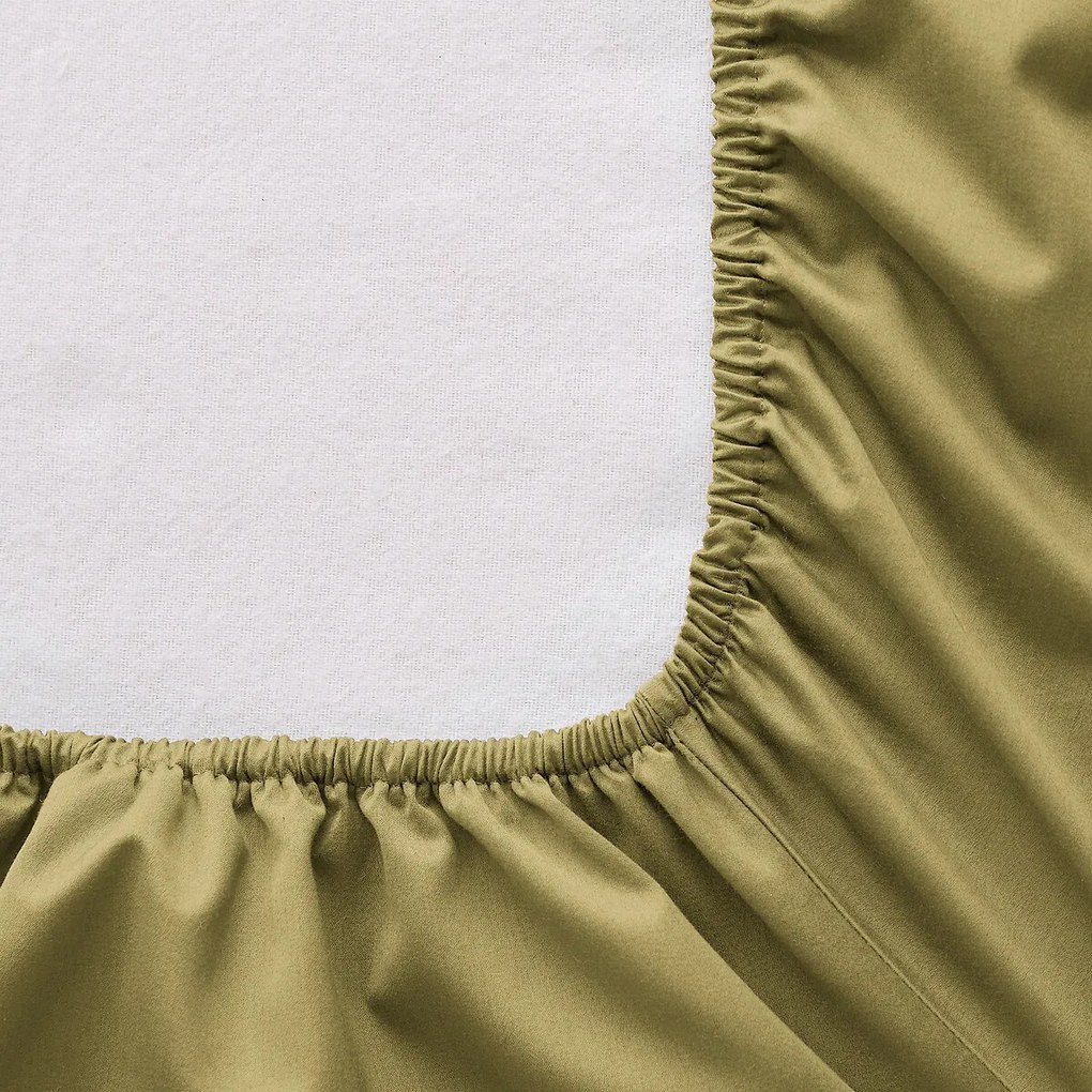 Hoeslaken, gewassen katoensatijn, omslag 30 cm, Saria