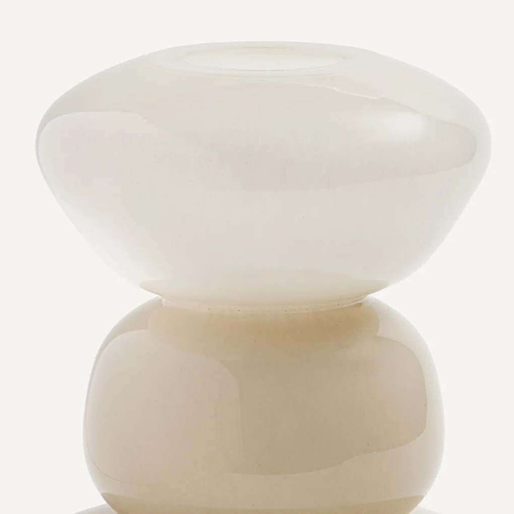 Handgeblazen glazen vaas H25,2 cm, Fysa