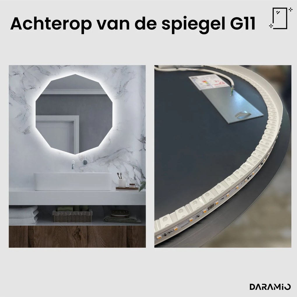 Geometrische spiegel met LED-verlichting G11