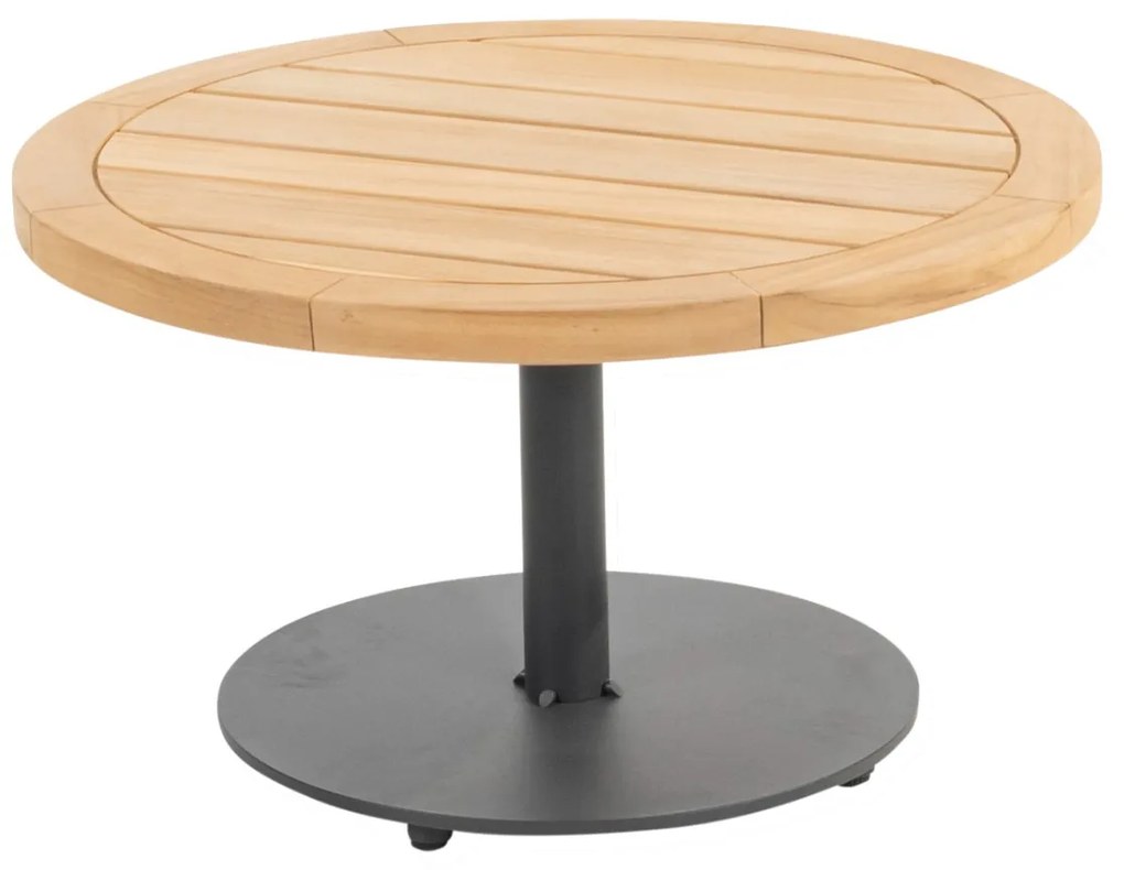 4 Seasons Volta koffietafel - teakhout/antraciet - Ø60 OP=OP