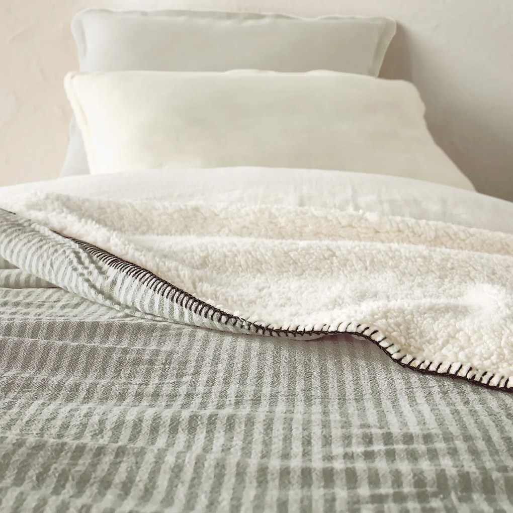 Beddensprei in katoen en sherpa, Anoti