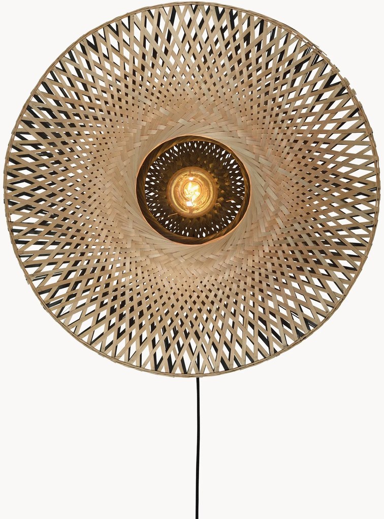 Wandlamp Kalimantan van bamboehout