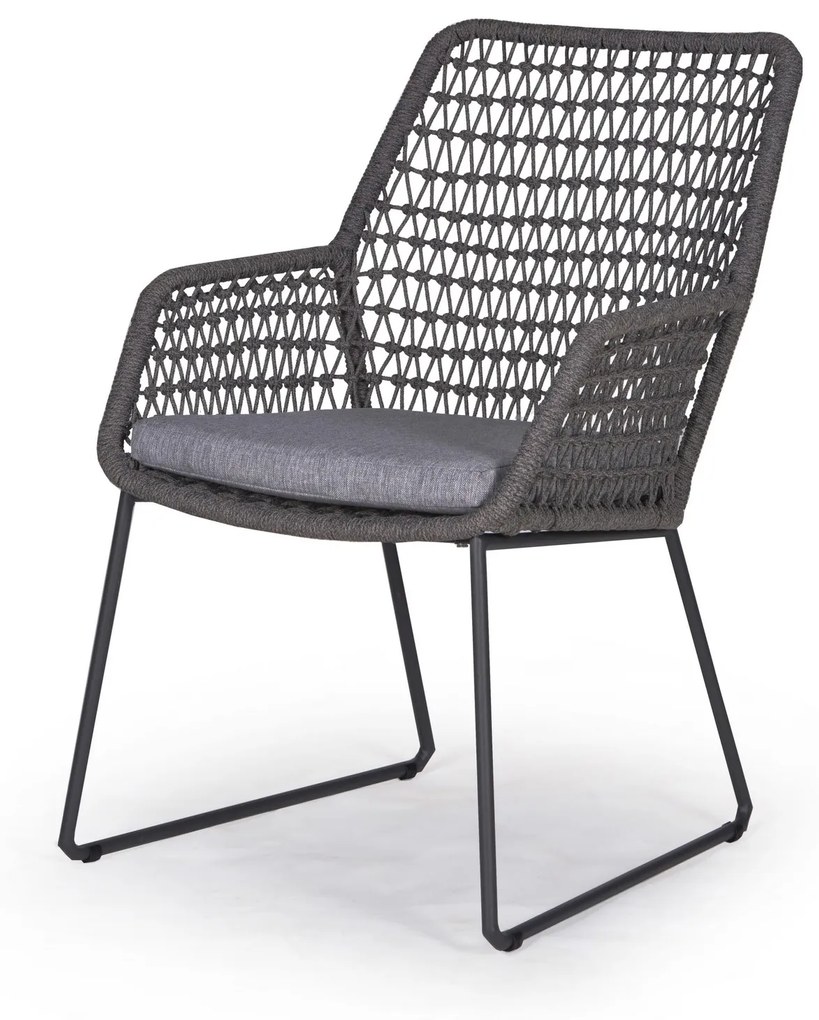 4 Seasons Outdoor Babilonia eetset met Quatro tafel met Robusto teak blad 220 x 95 cm * SALE * Tuinset houtkleur weerbestendig