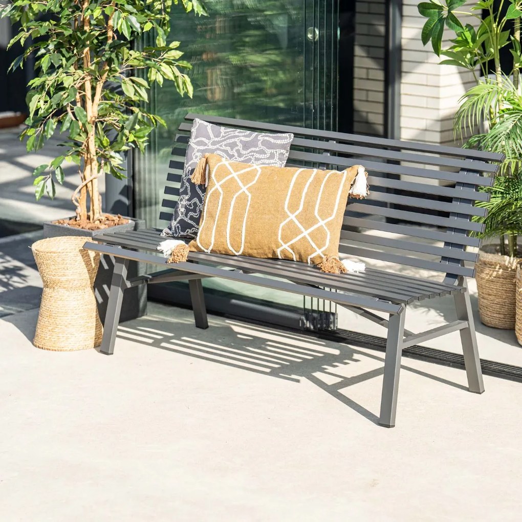 Garden Impressions Boaz tuinbank - donker grijs