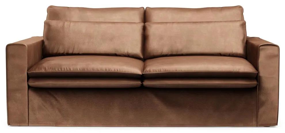 Rivièra Maison - Continental Sofa 2,5 Seater, velvet, chocolate - Kleur: bruin