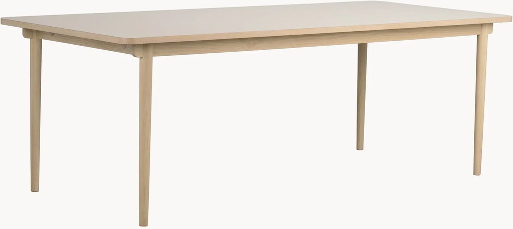Uitschuifbare eettafel Fairmount van eikenhout, 220/265 x 95 cm