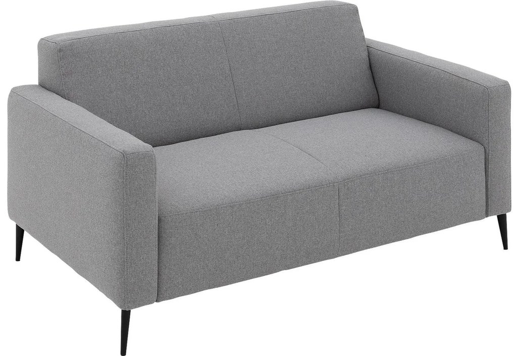 Goossens Key West grijs, stof, 2-zits, modern design