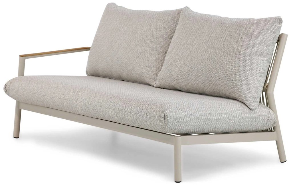 Hoek loungeset 6 personen Aluminium/rope Taupe Coco Sevilla