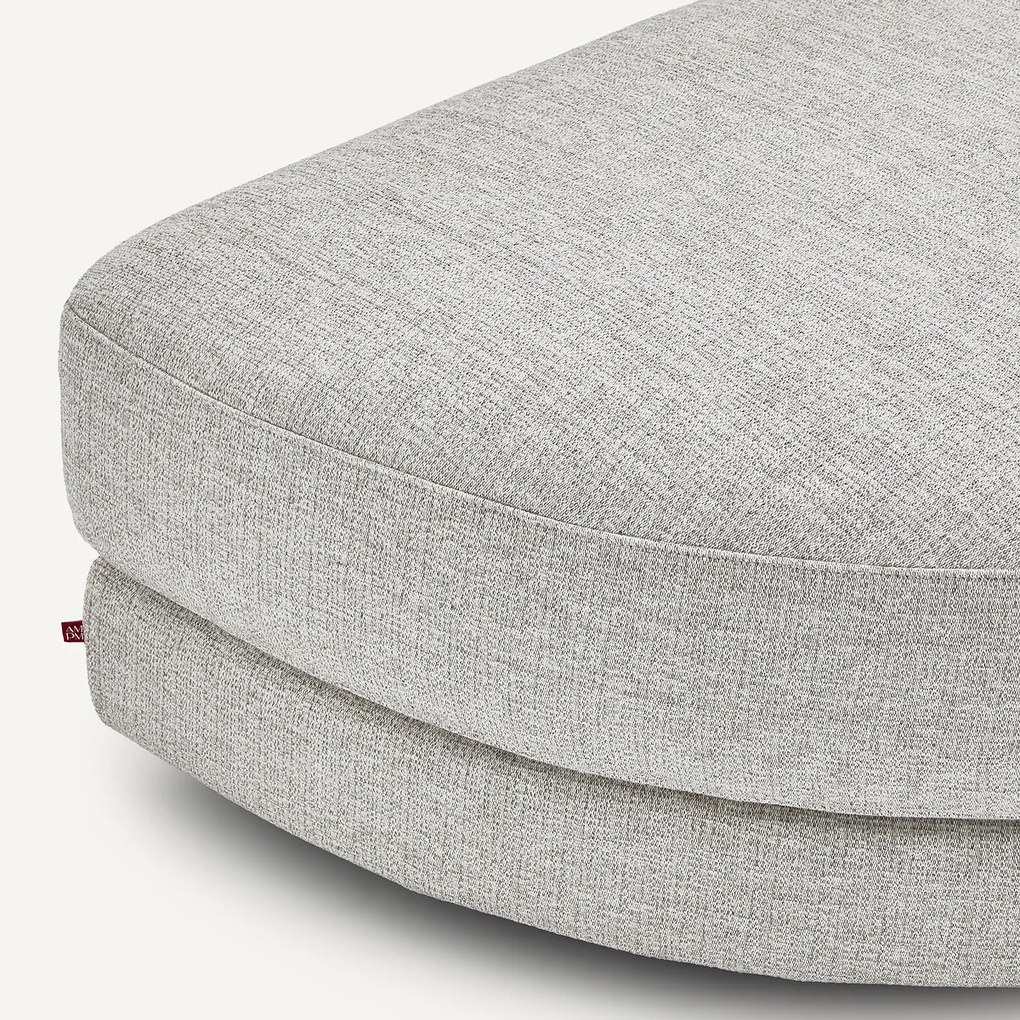 Modulaire voetensteun in gevlekt canvas, TIBERIO