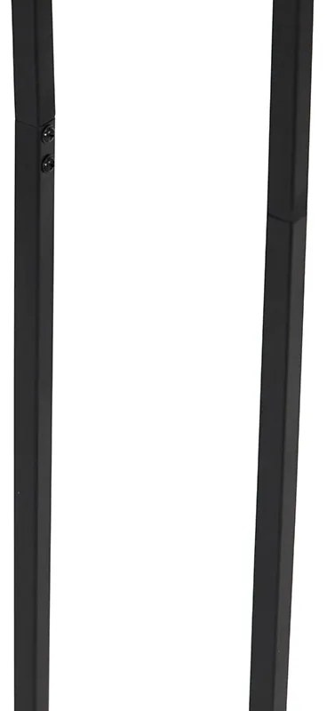 Moderne vloerlamp zwart - Balenco Wazo