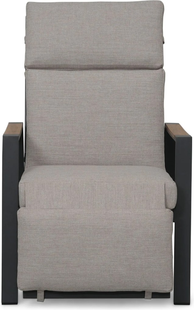 Lifestyle Garden Furniture Camino Relax Stoel Gasveer Verstelbaar Aluminium Grijs