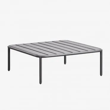 Vierkante Tuintafel 90x90 Cm Van Roubly-staal Grijs – Grafiet - Sklum