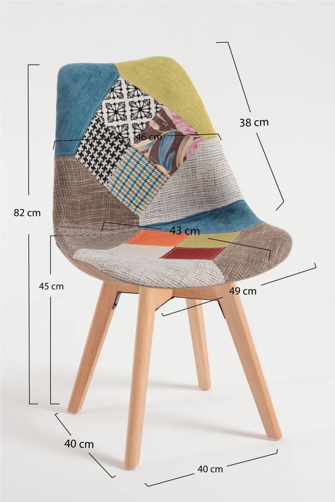 Synk Patchwork Stoel