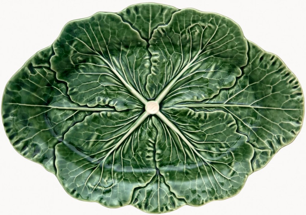 Ovale serveerplateaus Cabbage, 2-delig