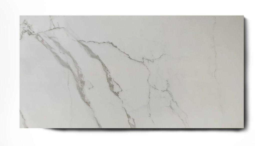 Hoogglans Vloertegel 30x60 Cm Cifre Statuario Brillo Marmerlook Wit RBT05
