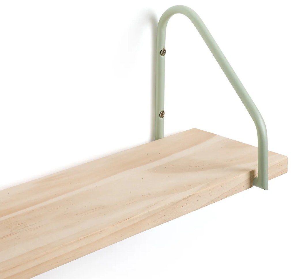 Wandplank in grenen en metaal L50 cm, Vinto
