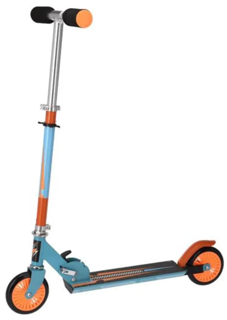 XQ Max Step inklapbaar met voetrem blauw en oranje