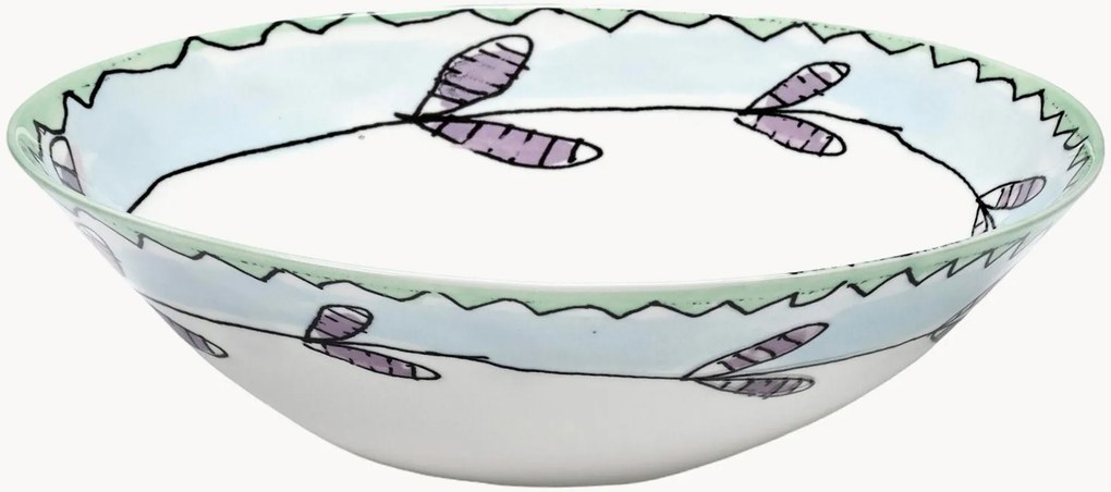 Fine Bone China schalen Midnight Flowers, 2-delig