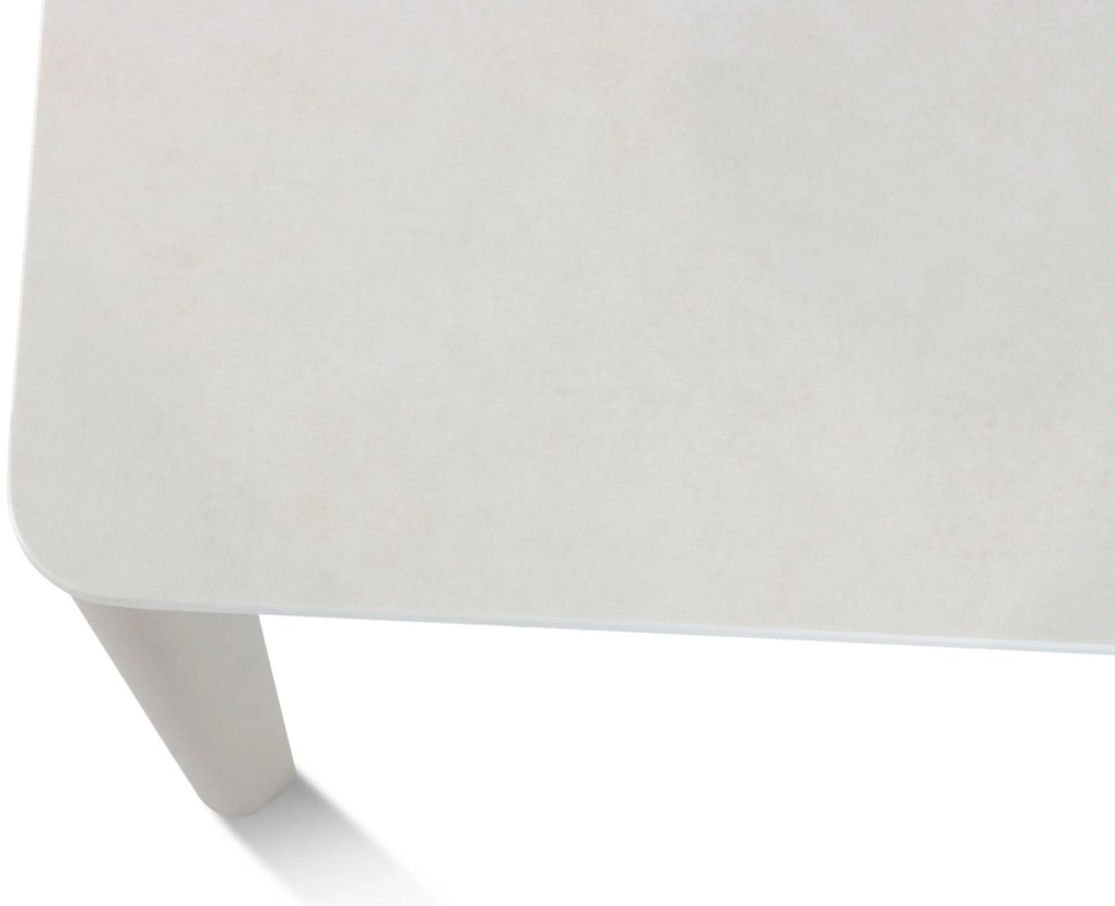 Dining Tuintafel rechthoekig 220 x 100 cm Aluminium/keramiek Taupe Como