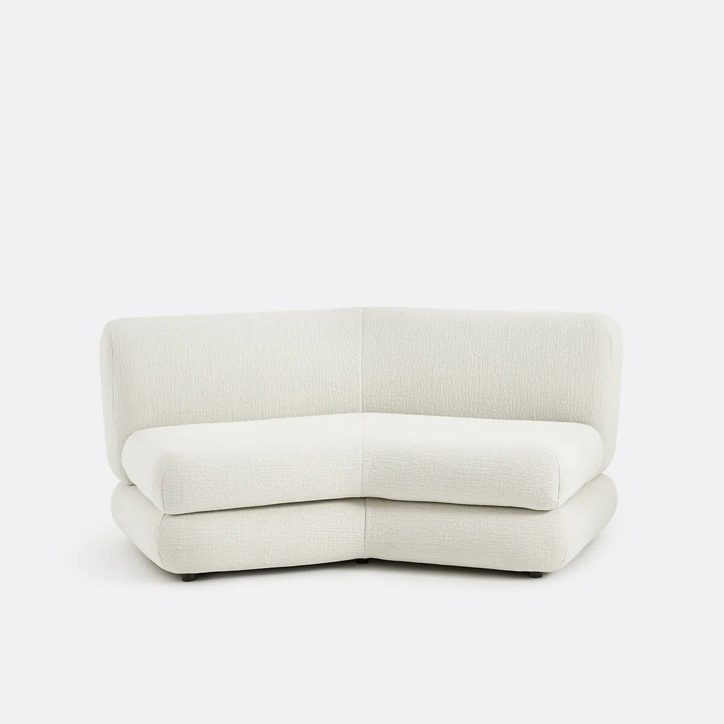 Modulaire 2-zitsbank in reliëfstof, HOOVER