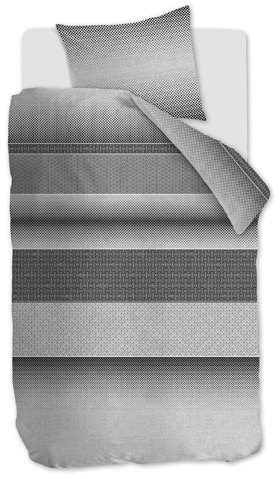 Rivièra Maison - RM Retrograde Duvet Cover grey 140x200/220 - Kleur: grijs