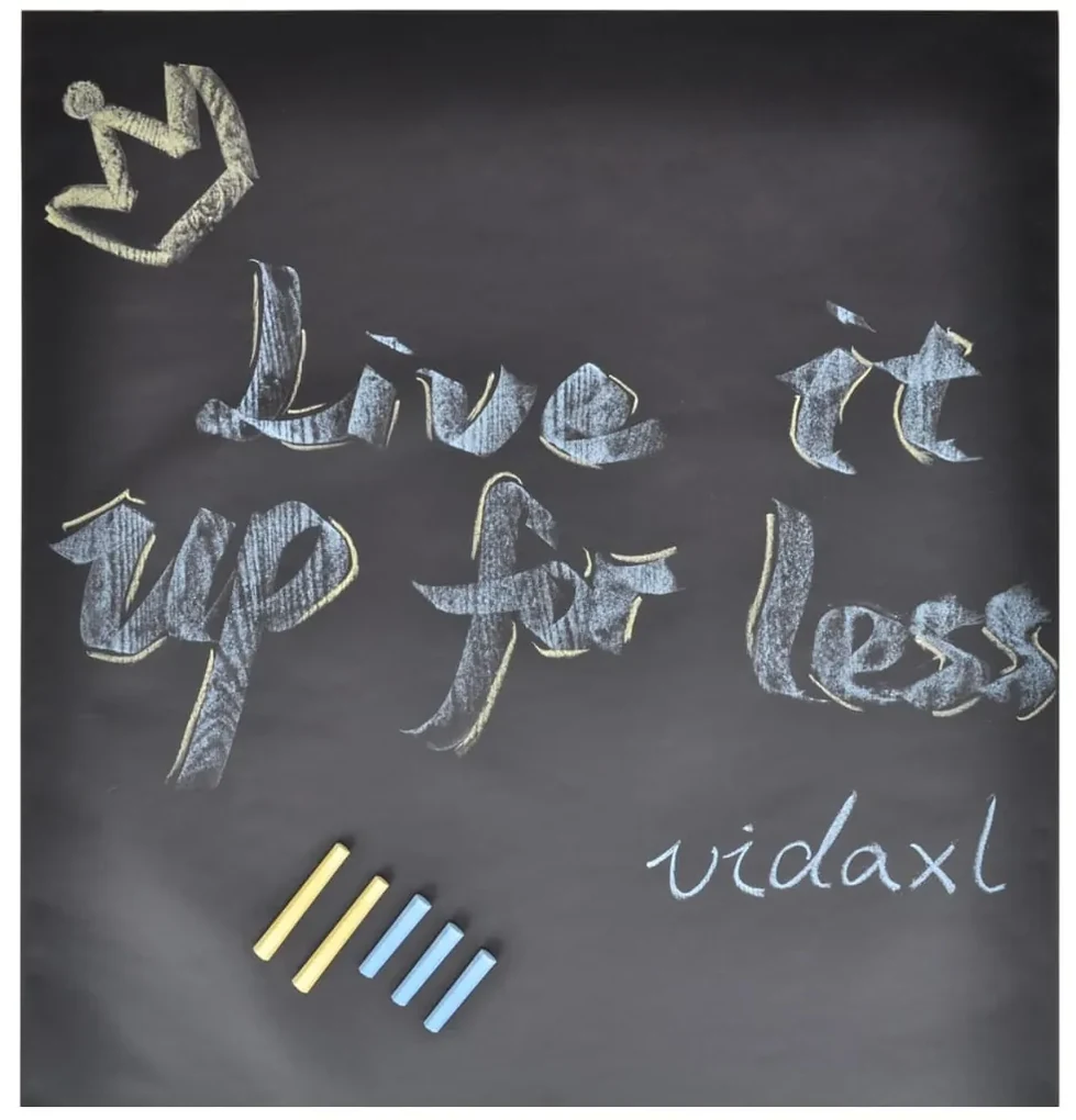 vidaXL Krijtbord stickerrollen 2 st 0,6 x 3 m - incl. krijt
