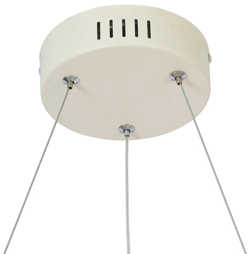 Scandinavische hanglamp beige 72cm incl. LED 3-staps dimbaar - Circuit
